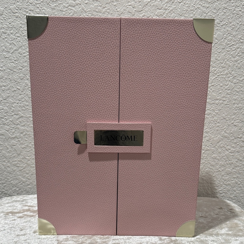 Lancôme Pink Gift Box with Gold Accents-2025 Advent Calendar EMPTY